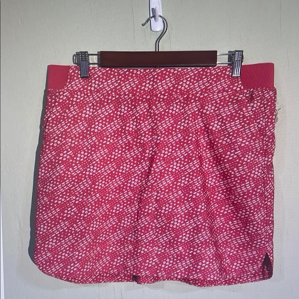 Red Patterned Women's Skirt